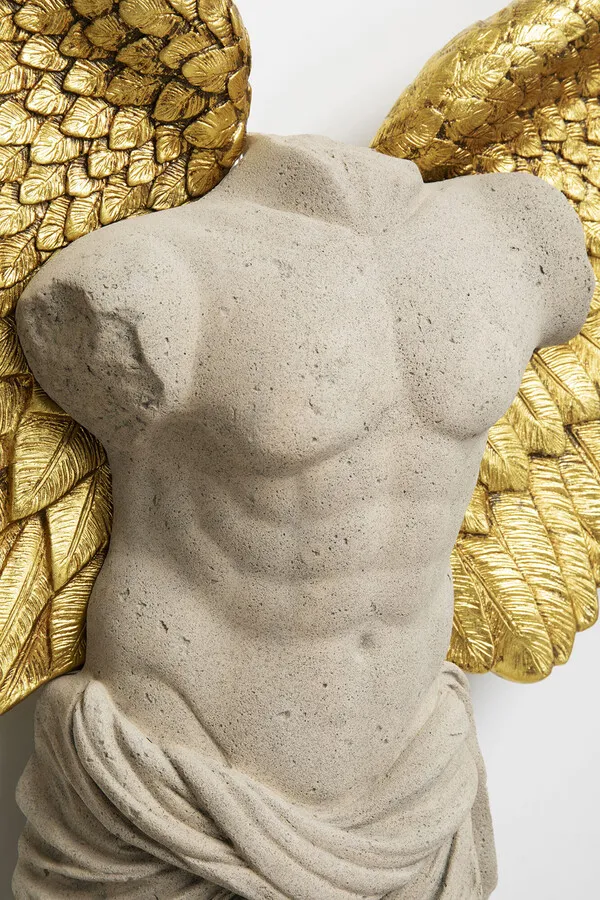 Dekoracja ścienna GUARDIAN ANGEL MALE 124x71 - beżowy/złoty
