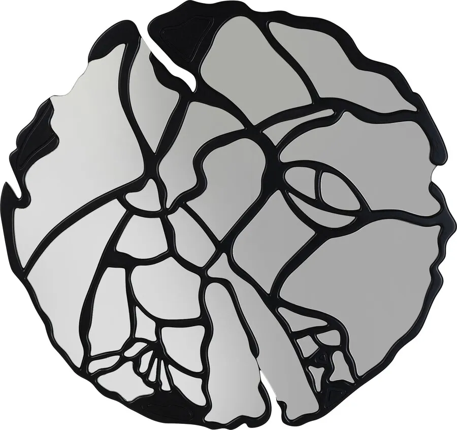 Lustro okrągłe PIECES 100 - czarny