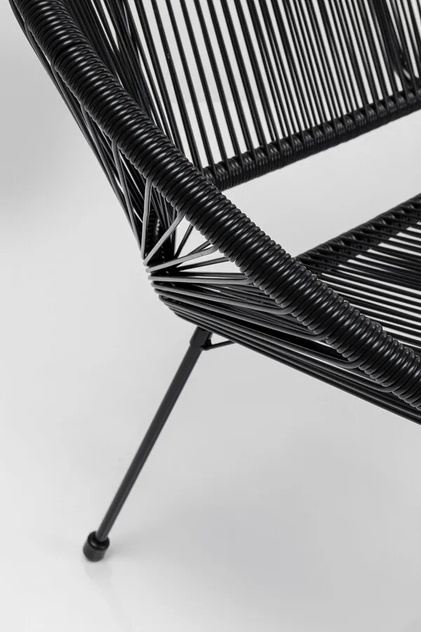 Ławka ogrodowa ACAPULCO - czarny