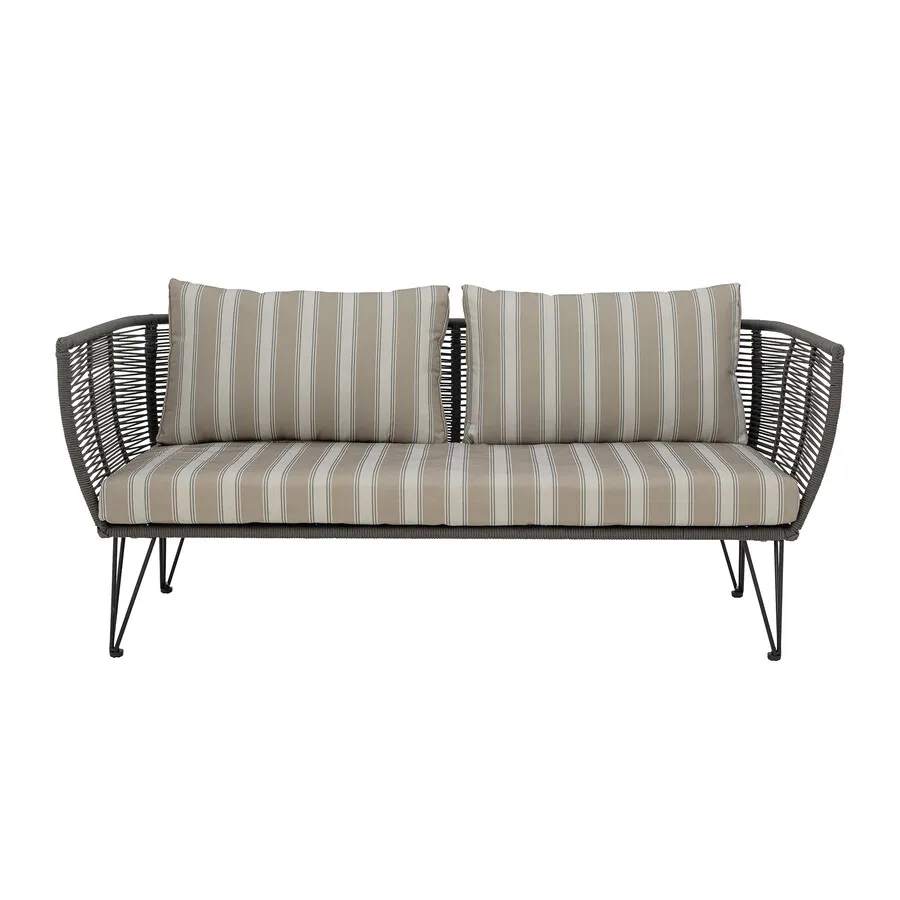 Sofa ogrodowa MUNDO 175x74 cm - beżowy/zielony