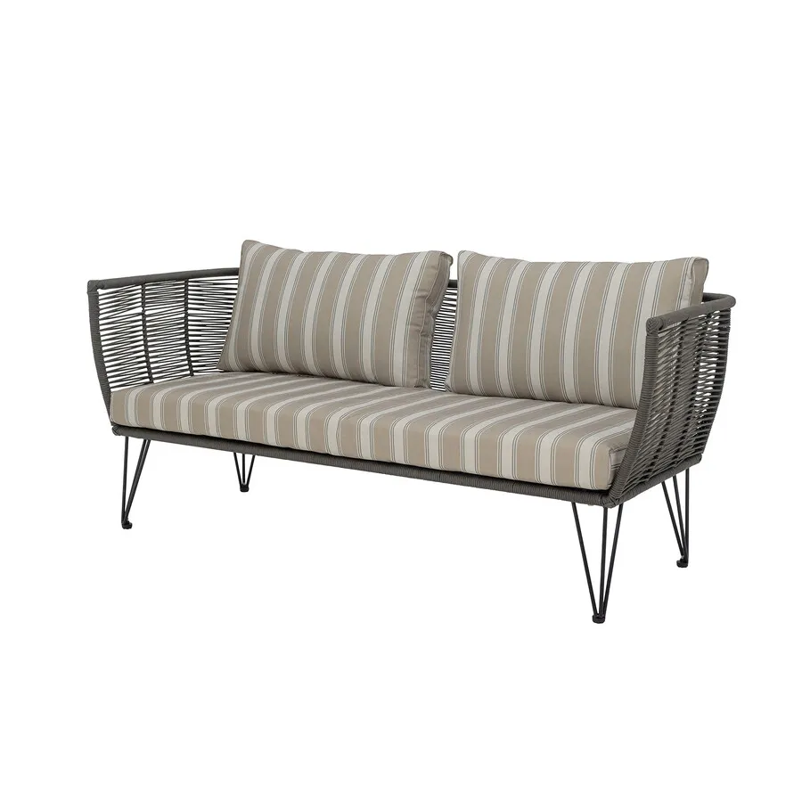 Sofa ogrodowa MUNDO 175x74 cm - beżowy/zielony