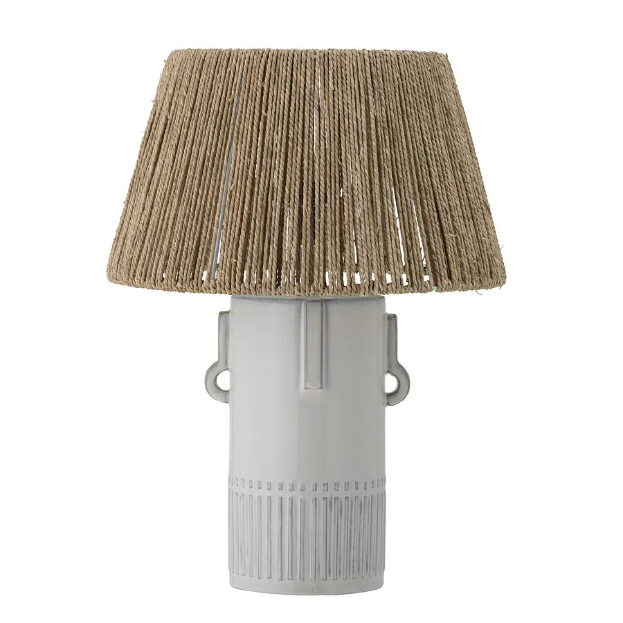 Lampa stołowa RAMA - naturalny/biały