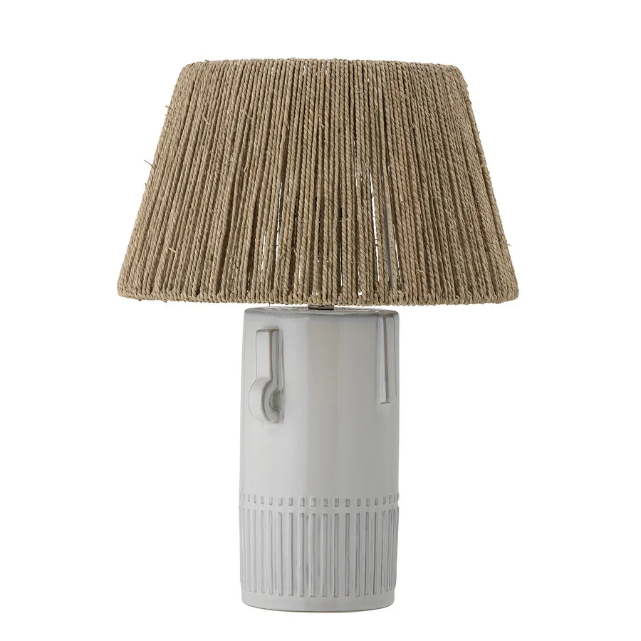 Lampa stołowa RAMA - naturalny/biały