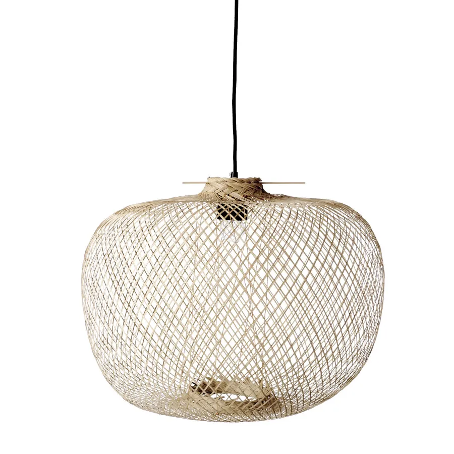 Lampa wisząca bambusowa RODI - naturalny