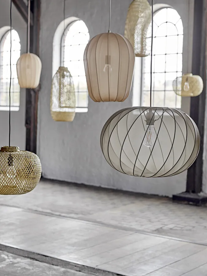 Lampa wisząca bambusowa RODI - naturalny