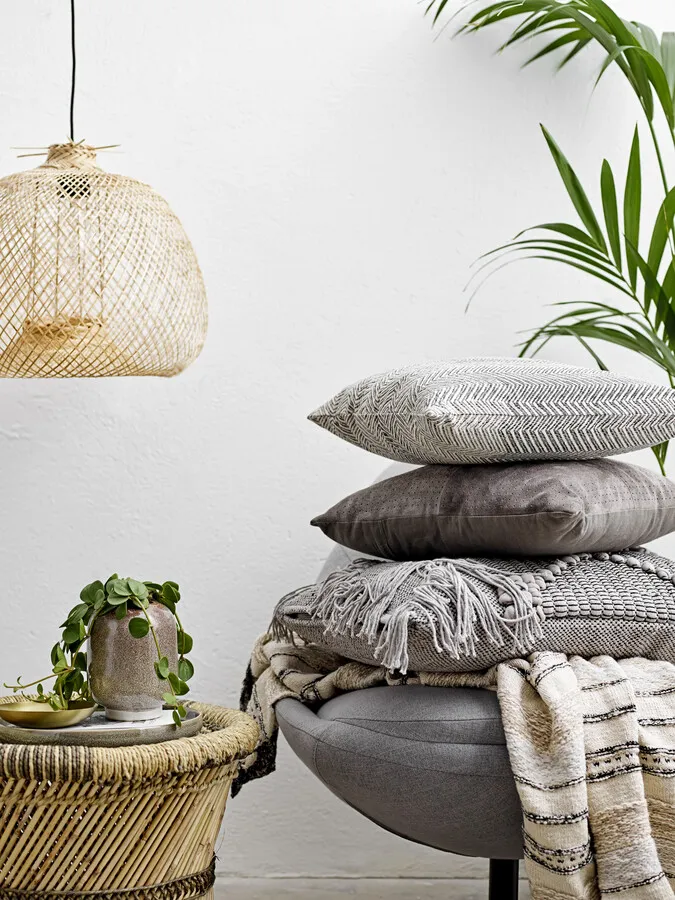 Lampa wisząca bambusowa RODI - naturalny