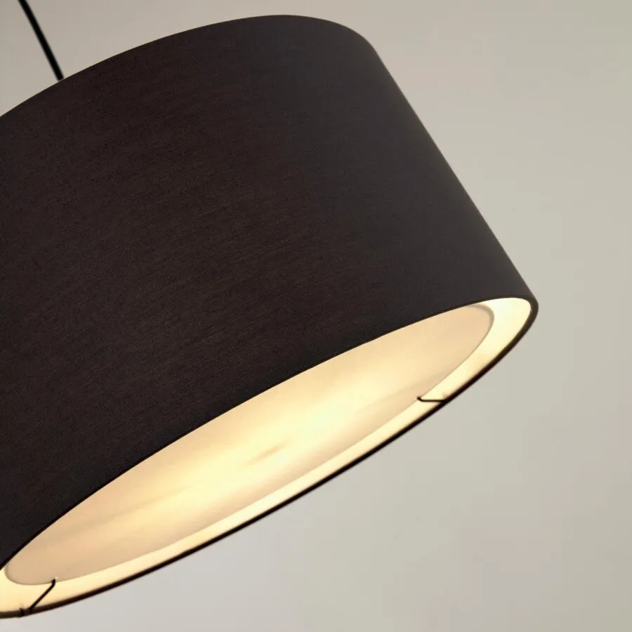Abażur SANTANA 40 cm - czarny