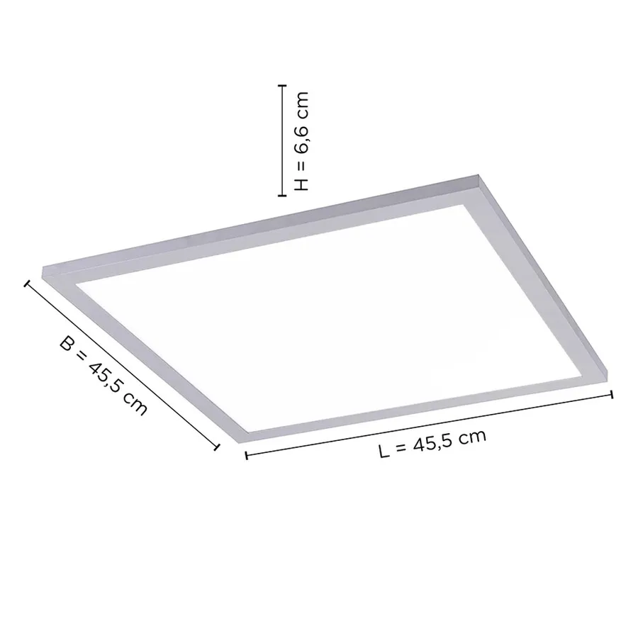 Lampa sufitowa FLAT 14755-21 - srebrny