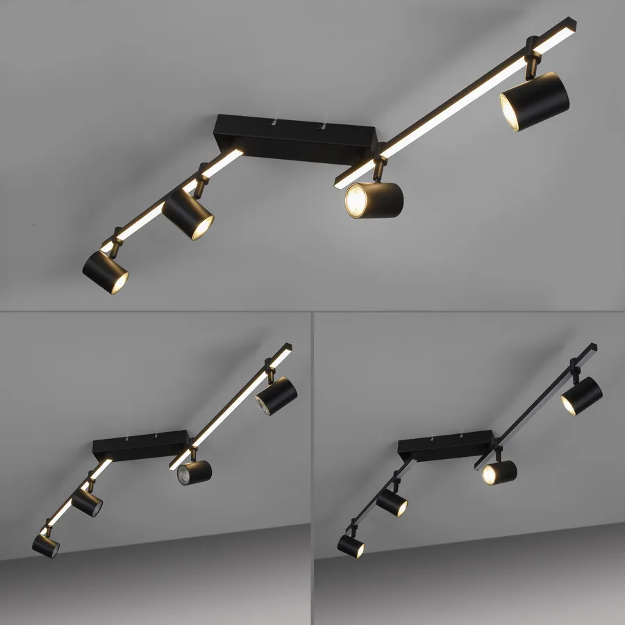 Lampa sufitowa BARIK 6525-18 - czarny