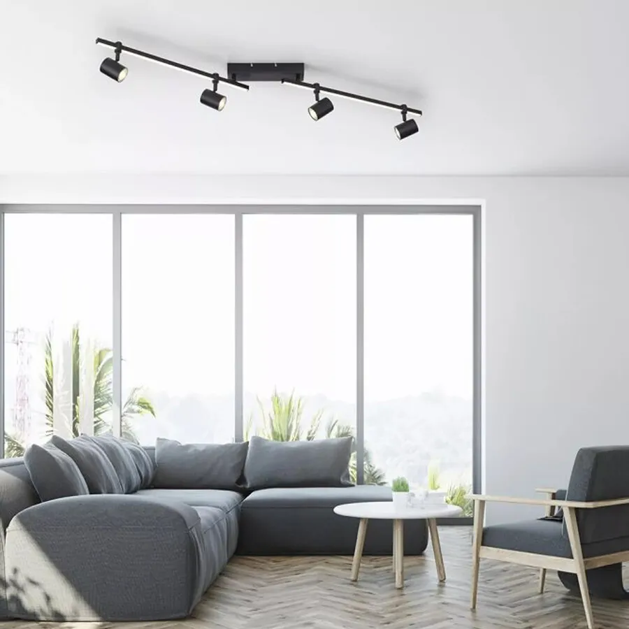 Lampa sufitowa BARIK 6525-18 - czarny