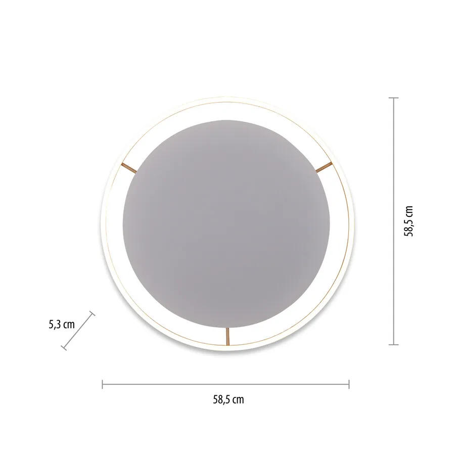 Lampa sufitowa RITUS 15392-60 - mosiądz mat