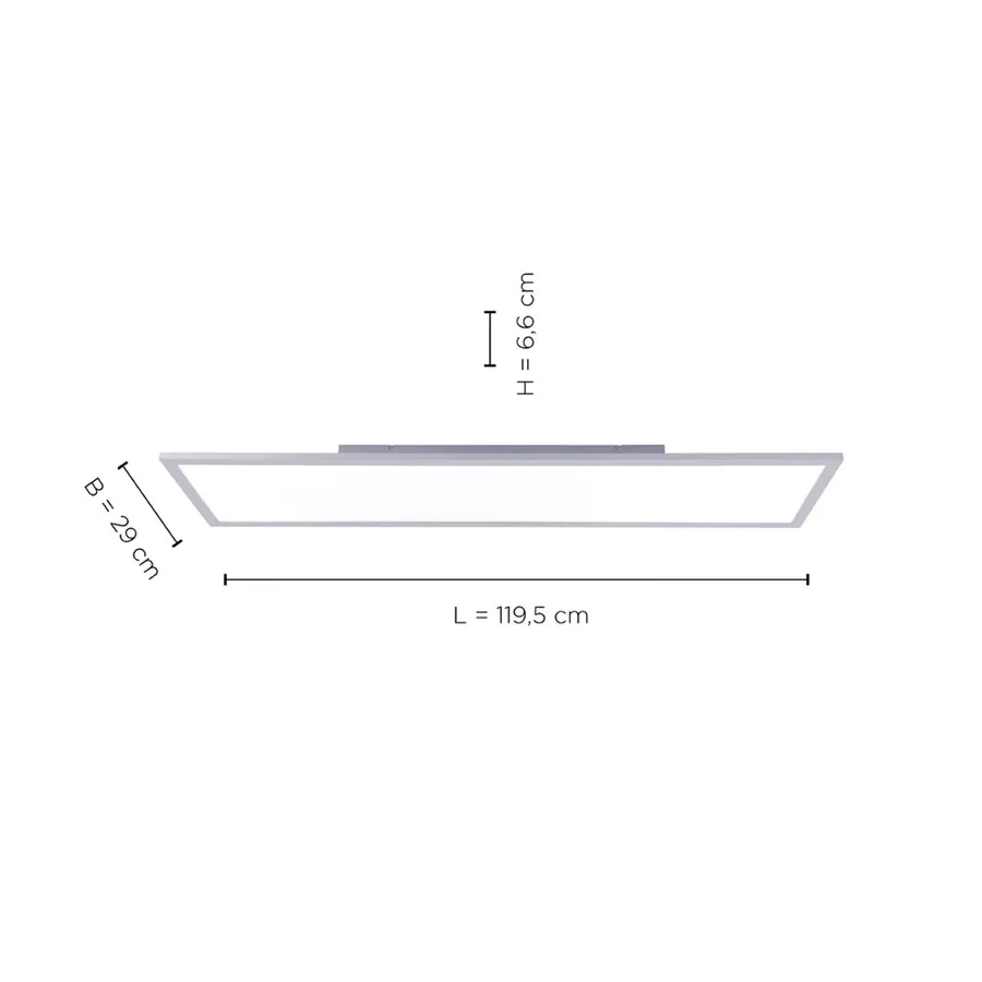 Lampa sufitowa FLAT 14753-21 - srebrny