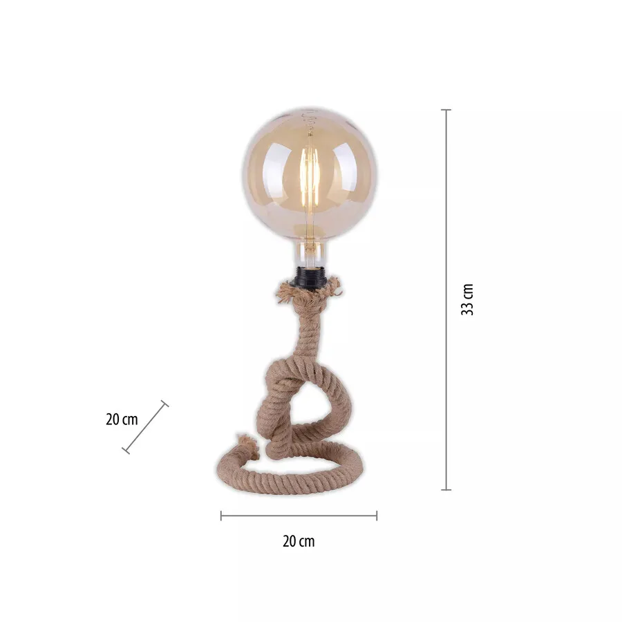 Lampa stołowa ROPE 15480-18 - naturalny