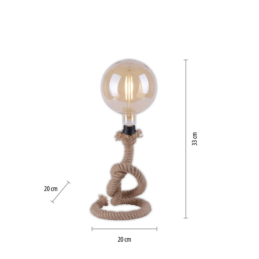 Lampa stołowa ROPE 15480-18 - naturalny