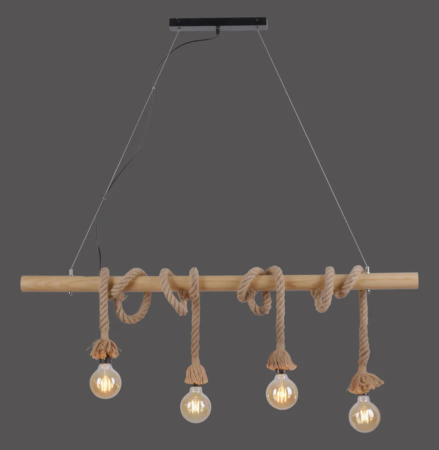 Lampa wisząca ROPE 15483-18 - naturalny