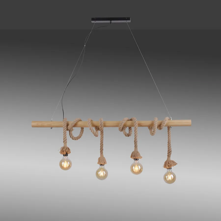 Lampa wisząca ROPE 15483-18 - naturalny