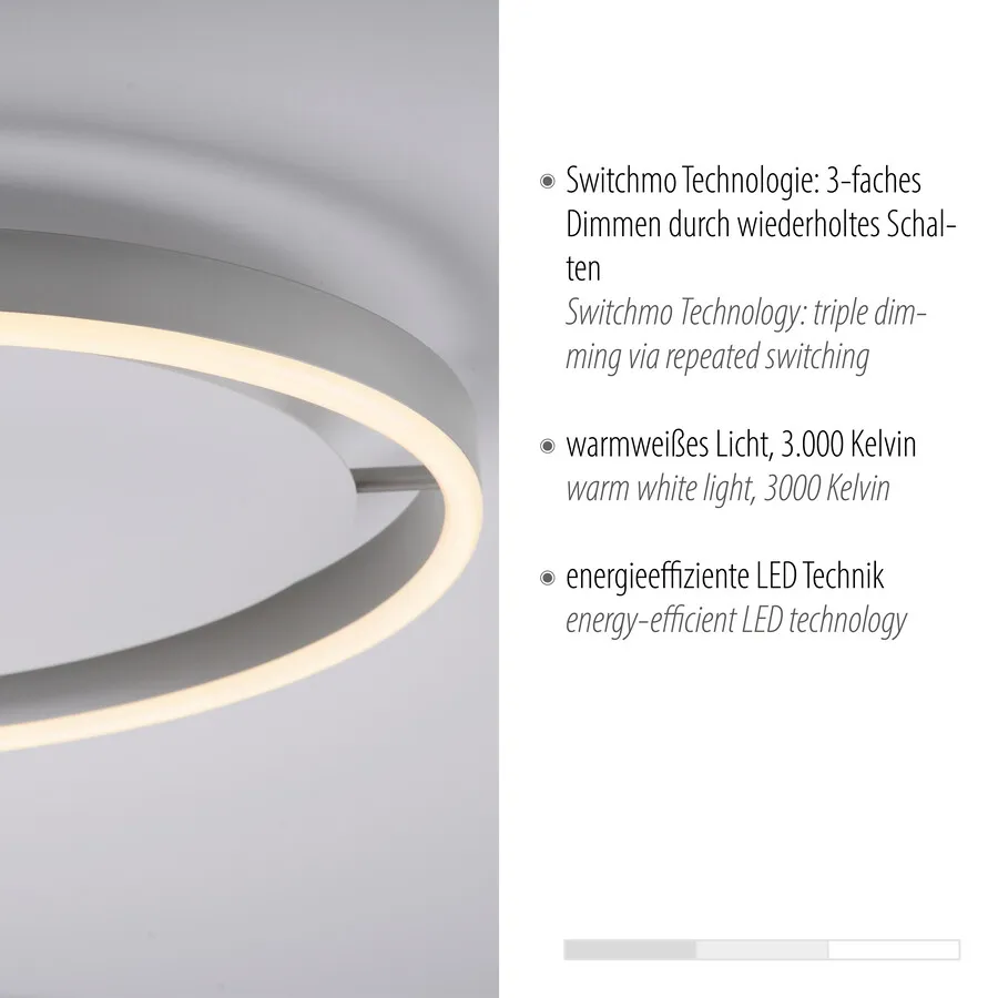 Lampa sufitowa RITUS 15391-95 - srebrny