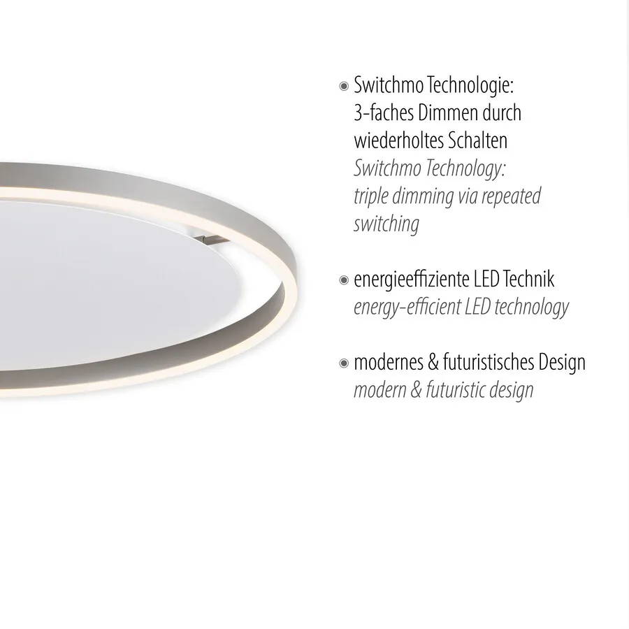 Lampa sufitowa RITUS 15392-95 - srebrny