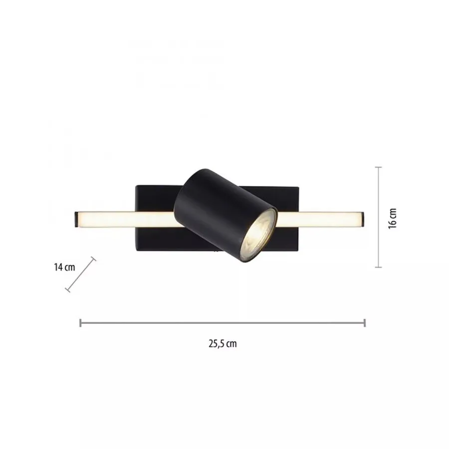 Lampa sufitowa BARIK 6523-18 - czarny