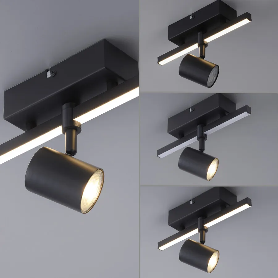 Lampa sufitowa BARIK 6523-18 - czarny