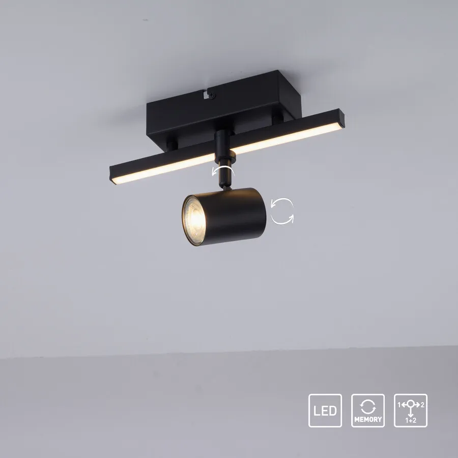 Lampa sufitowa BARIK 6523-18 - czarny