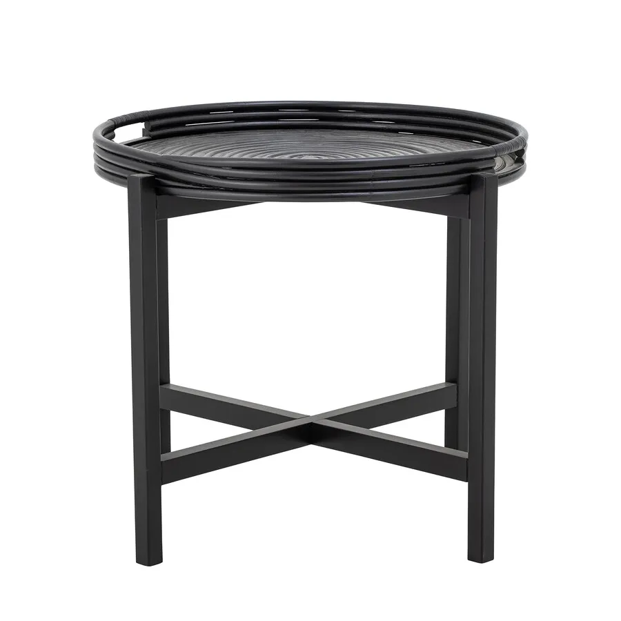Stolik kawowy okrągły MILLI TRAY Ø60 cm - czarny