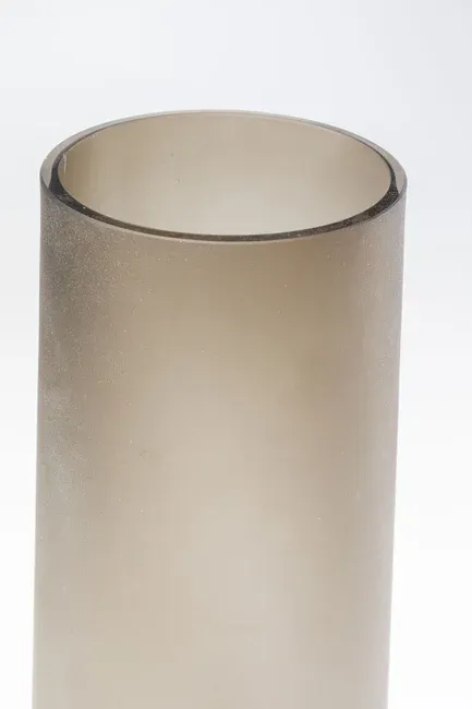 Wazon szklany NOBLE RING 40 - brązowy mat