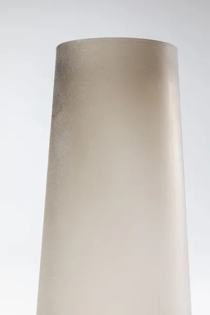 Wazon szklany NOBLE RING 40 - brązowy mat
