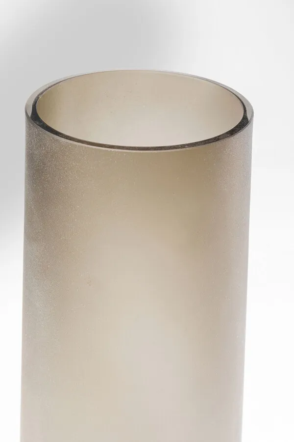 Wazon szklany NOBLE RING 40 - brązowy mat