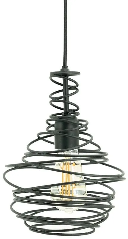 Lampa wisząca COIL - czarny