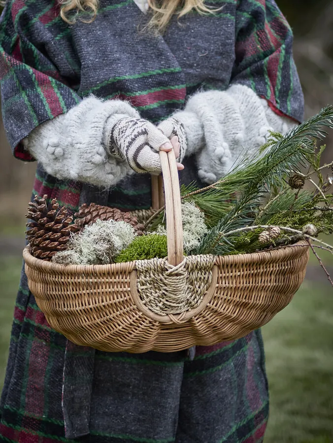 Zestaw dwóch koszyków VIBBER - naturalny