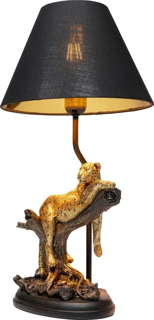 Lampa stołowa RELAX GEOPARD - czarny/złoty
