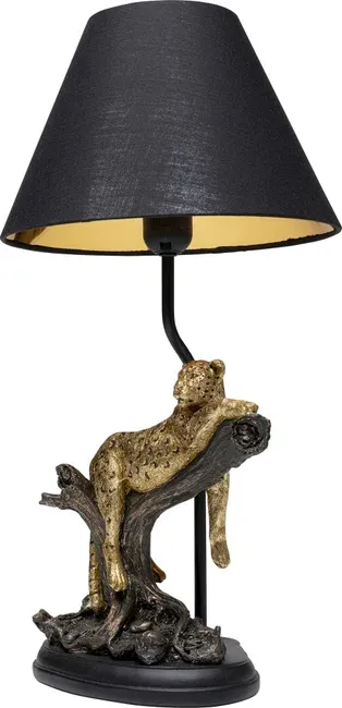 Lampa stołowa RELAX GEOPARD - czarny/złoty