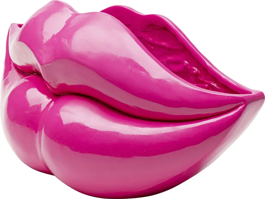 Wazon dekoracyjny LIPS - różowy