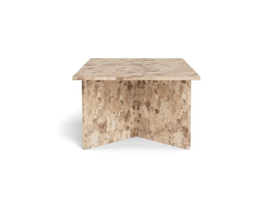 Stolik kawowy marmurowy VEGA 140 cm - kawowy
