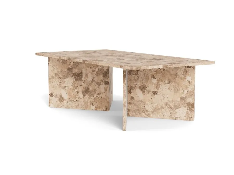 Stolik kawowy marmurowy VEGA 140 cm - kawowy