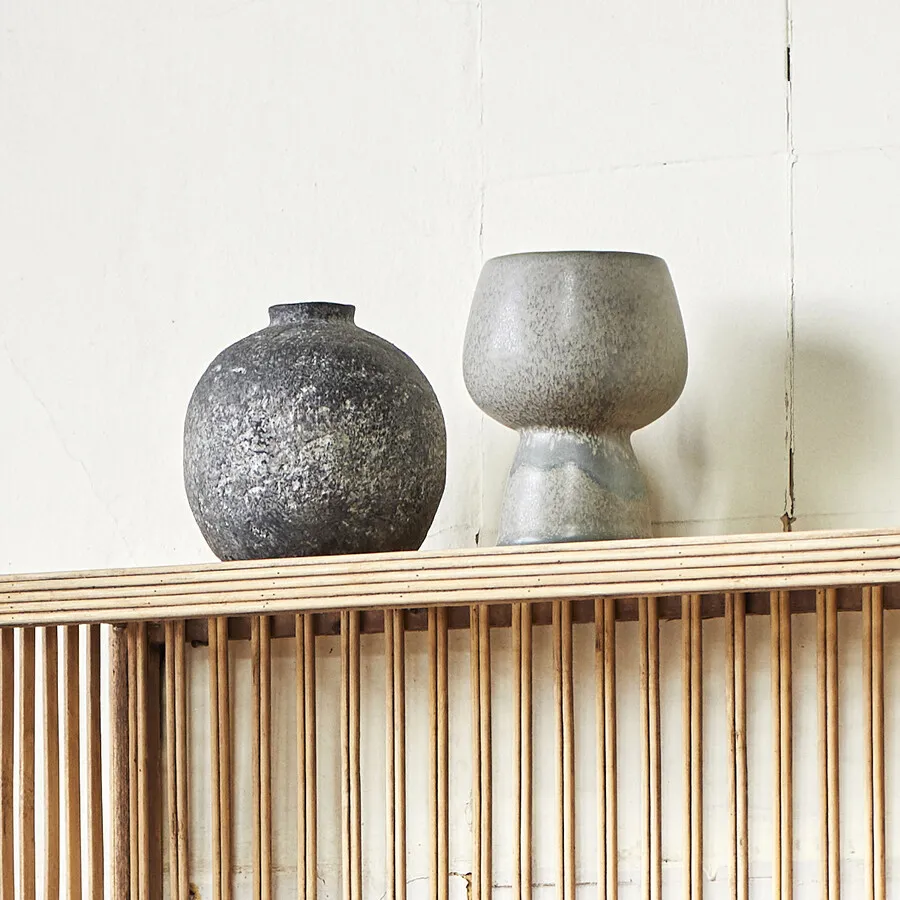 Doniczka YARNALIS Ø9x12 cm - szary