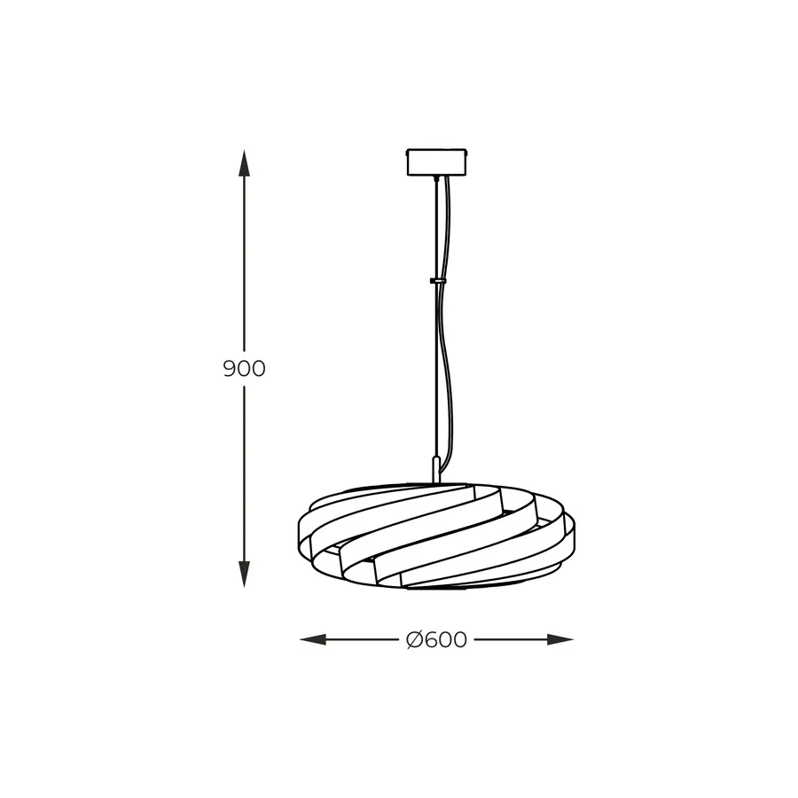 Lampa wisząca VENTO 60 1136 - antracyt