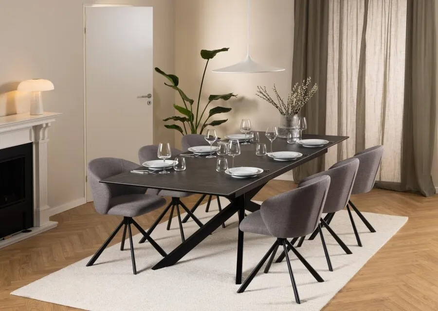 Stół rozkładany IRWINE 200/240x100 - czarny