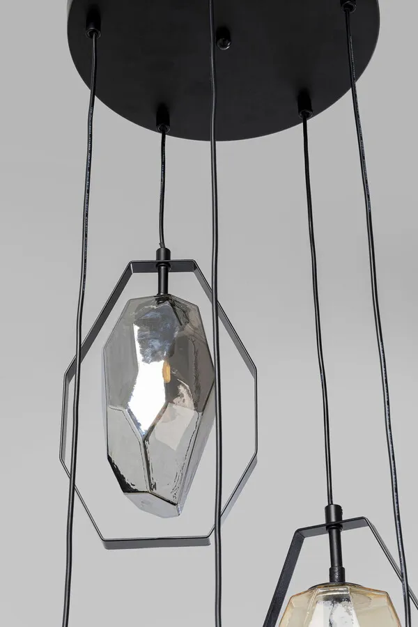 Lampa wisząca DIAMOND FEVER SPIRAL - czarny