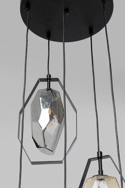 Lampa wisząca DIAMOND FEVER SPIRAL - czarny