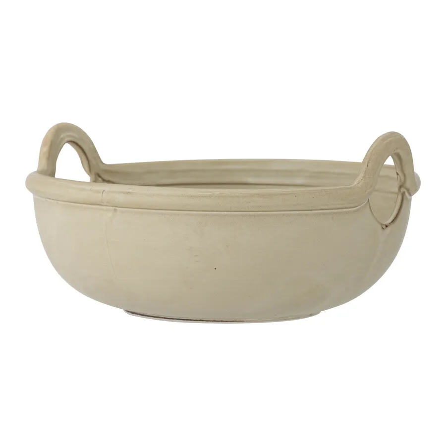 Donica z kamionki JANTI 33 cm - beżowy