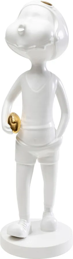 Figurka dekoracyjna BALL GIRL - biały/złoty