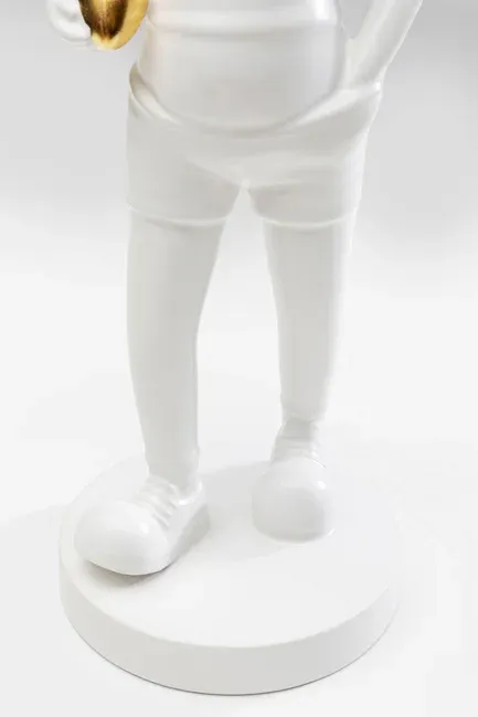 Figurka dekoracyjna BALL GIRL - biały/złoty