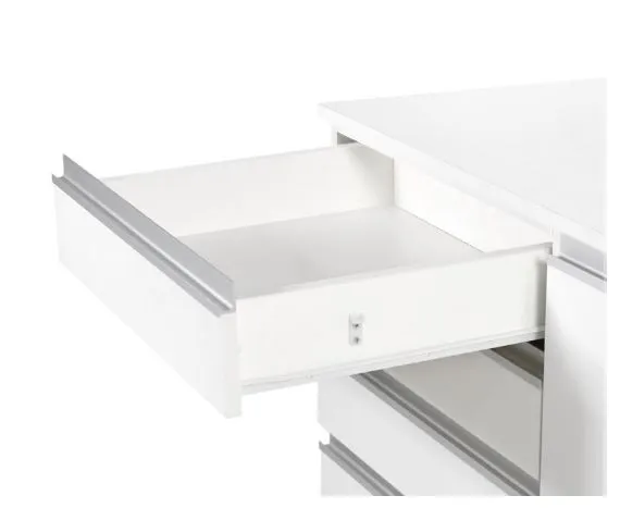 PROWADNICA ROLKOWA BASIC L=350 metal Lakier Biały