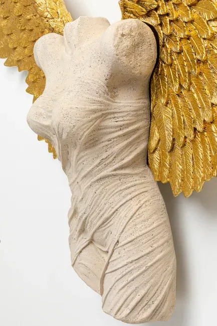 Dekoracja ścienna GUARDIAN ANGEL FEMALE 124x71 - beżowy/złoty