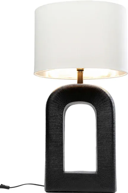 Lampa stołowa TUBE 79 - biały/czarny