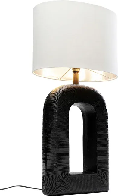 Lampa stołowa TUBE 79 - biały/czarny