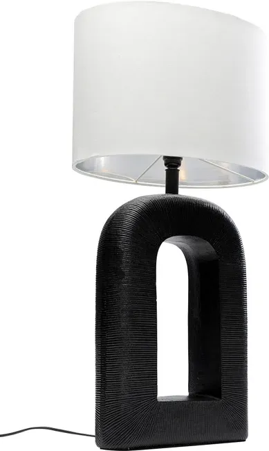 Lampa stołowa TUBE 79 - biały/czarny