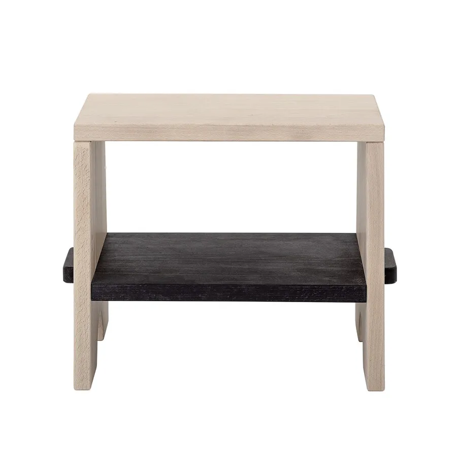 Taboret dziecięcy JELA - naturalny/czarny